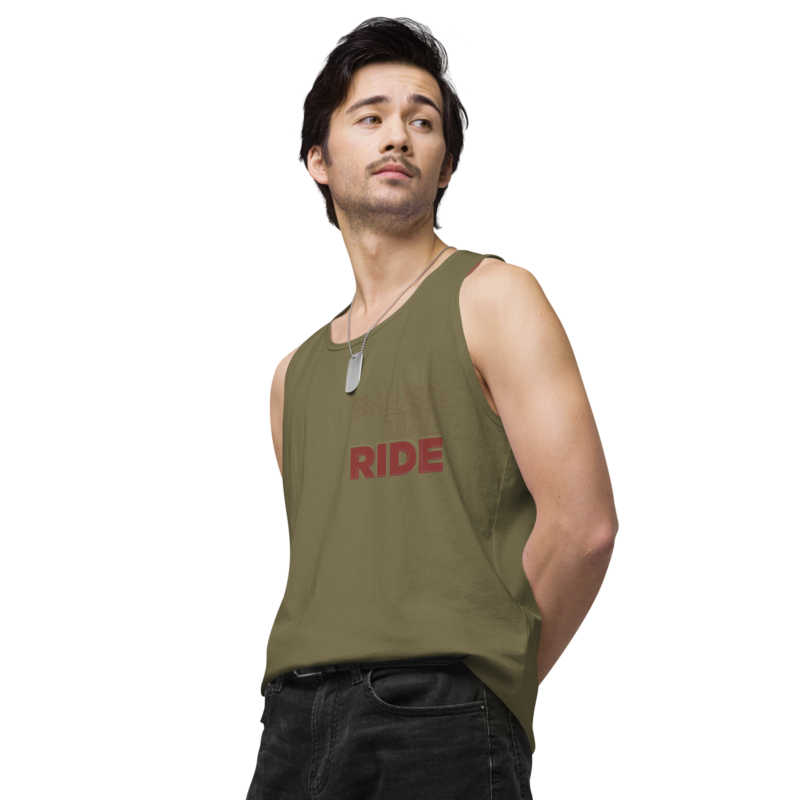 mens-premium-tank-top-military-green-left-front-6459b80653e55